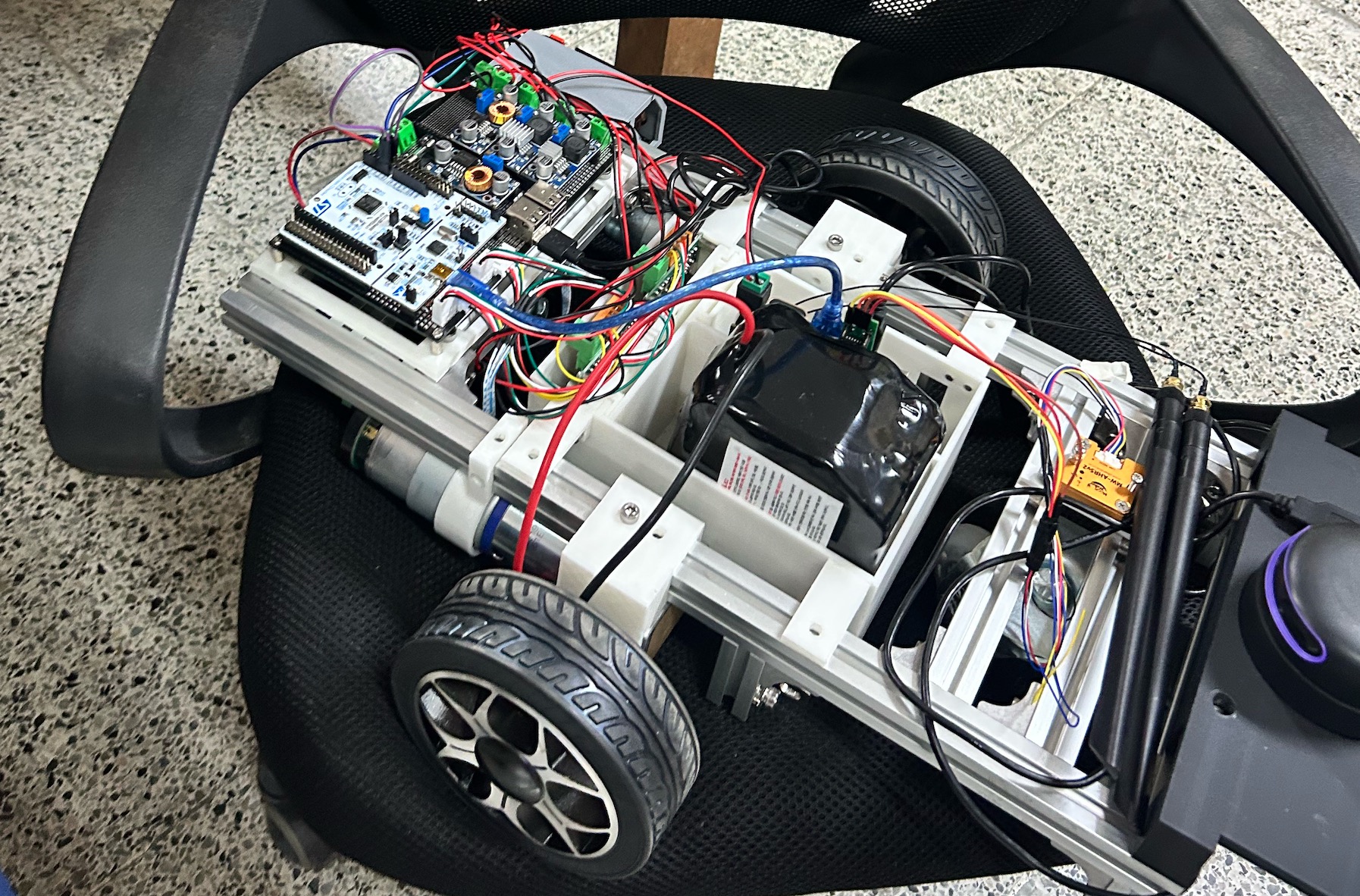 Prototype without exterior cover